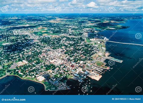 Aerial of Prince Edward Island (PEI) Canada Stock Image - Image of dock ...