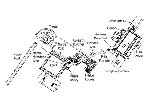 Ancient City of Ephesus Map - Welcome to Kusadasi, Ephesus, Turkey ...