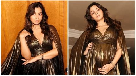 Pregnant Alia Bhatt displays baby bump as she turns Greek goddess in gorgeous cape gown for ...