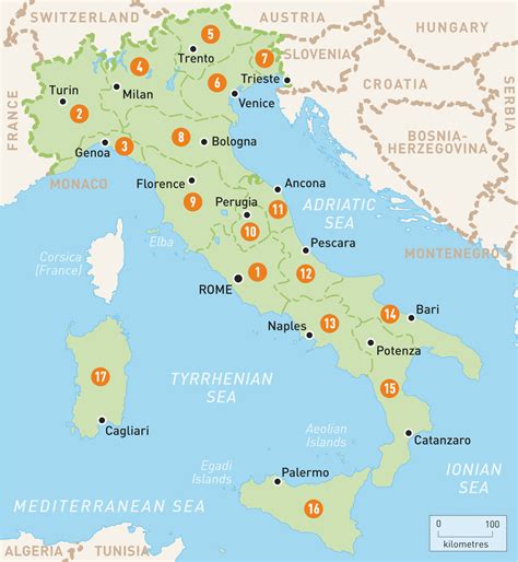 Map Of Major Cities In Italy | secretmuseum