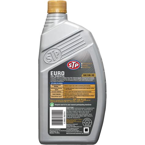 STP 5W-40 Full Synthetic Engine Oil 1 Quart