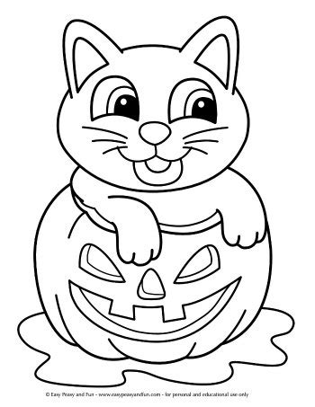 Easy Kids Halloween Coloring Pages Coloring Pages