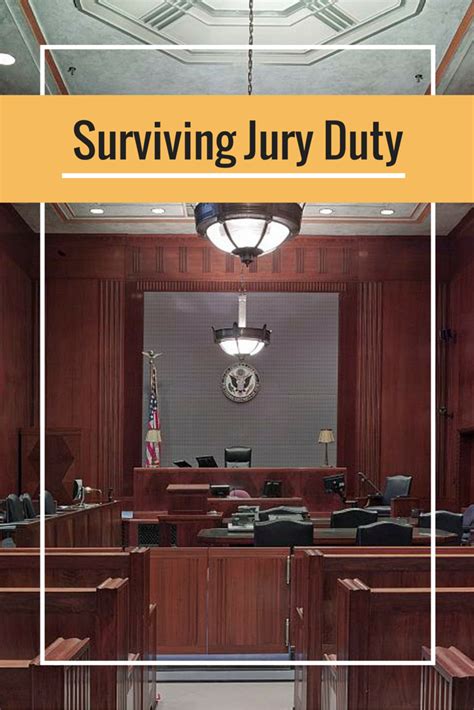 Tips for Surviving Jury Duty | Jury duty, Jury, Tips