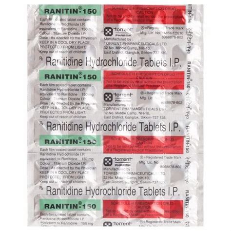 Ranitidine Hydrochloride Tablets at Rs 40.00/stripe | Zantac in Mumbai ...