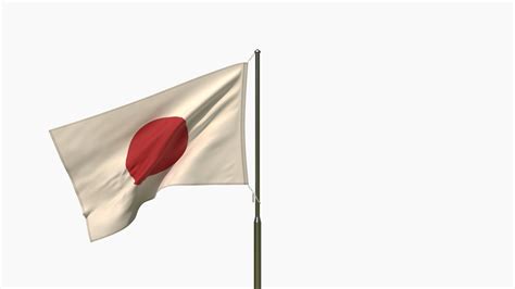 3D Animated Japan Flag Model - TurboSquid 1795023