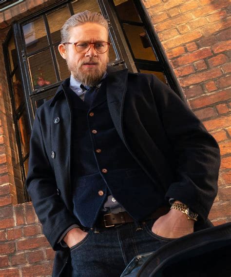 Charlie Hunnam The Gentlemen Coat | Ray Black Wool Coat - Jackets Masters