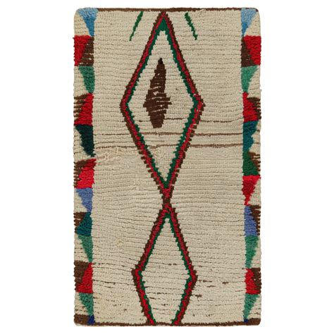 1950s Azilal Moroccan rug in Beige with Brown Patterns by Rug and Kilim ...