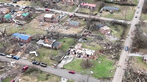 Drone video shows devastating aftermath of Clarksville tornado | Fox ...