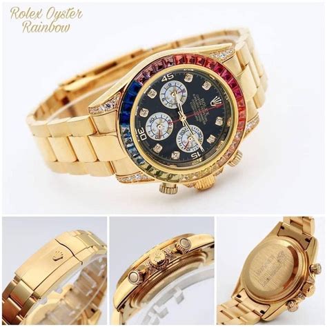 Rolex Rainbow Premium Collection With Brand Name Box Packing