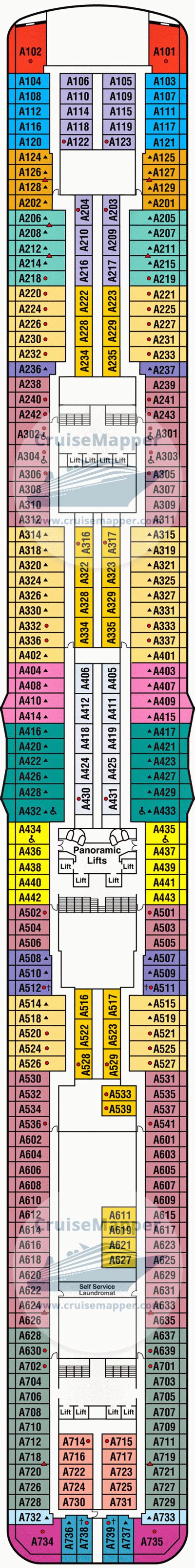 Discovery Princess deck 12 plan | CruiseMapper