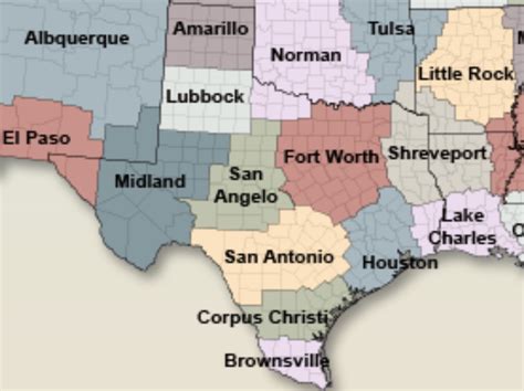 NWS Weather Forecast Offices | Texas VOAD