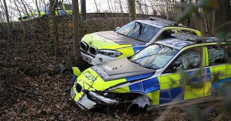 Two police BMWs crash into each other during off-road chase in Wythenshawe - Manchester Evening News