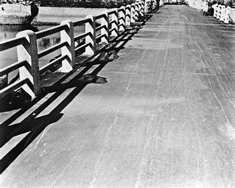 Atomic bomb shadows, Hiroshima, 1948 - Stock Image - C040/4708 ...