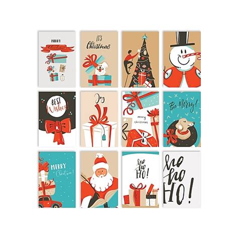 Better Office Christmas Cards with Envelopes, 6" x 4", Assorted Colors, 100/Pack (64591) at Staples