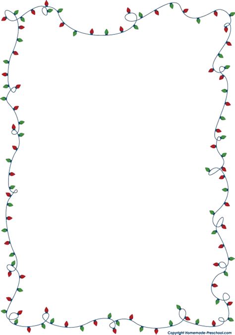 Christmas Lights Page Border 2024: Illuminate Your Holiday Documents With Festive Flair - Stuff ...