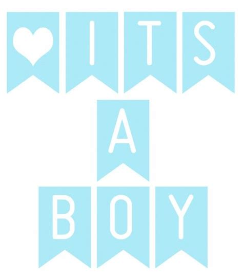 Printable banner ‘It’s a boy’ » Nienepien » Hebbedingetjes en anders leuks | Baby shower banner ...
