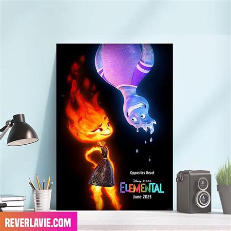 Elemental Disney and Pixar New Movie Poster - REVER LAVIE