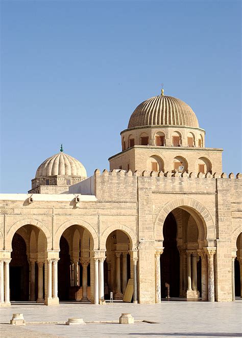 Cour de la grande Mosquée de Kairouan | Kairouan, Mosquée, La grande mosquée