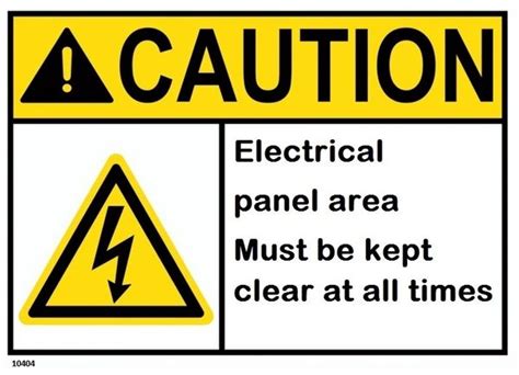 Electrical panel area must be kept clear at all times sign | HPD SIGNS - THE OFFICIAL STORE