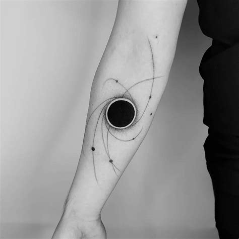 Black Hole Tattoo in 2021 | Black hole tattoo, Science tattoos, Astronomy tattoo