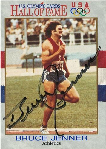 BRUCE JENNER 1976 OLYMPICS GOLD MEDAL DECATHALON RARE SIGNED OLYMPIC HOF CARD | eBay