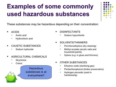 Hazardous substances