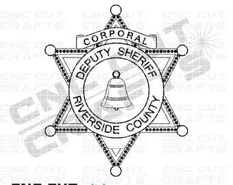 Riverside County Sheriff Badge Svg - Etsy Finland