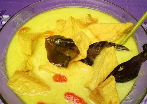 Resep Sayur tahu kuah santan oleh melissa - Cookpad