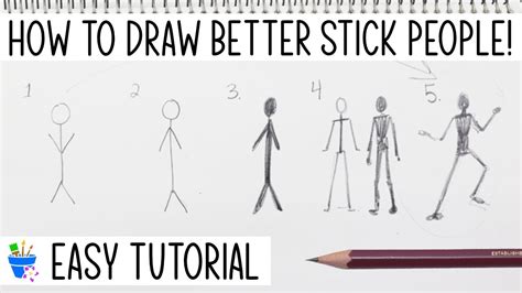 How To Draw Better Stick People | Easy Tutorial! - YouTube