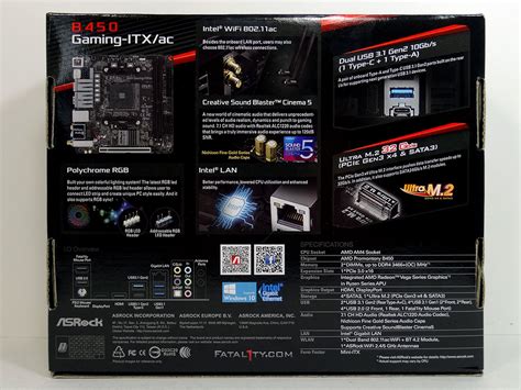 ASRock B450 Gaming-ITX/ac Review - Packaging & Contents | TechPowerUp