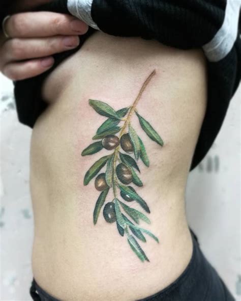 Olive Branch Tattoo Ideas For Peaceful And Tender People