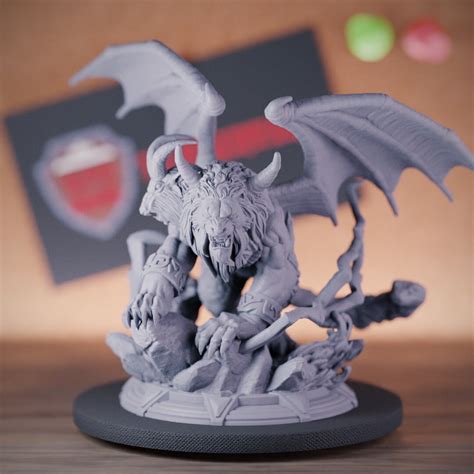 Chimera Manticore Miniature Dungeons and Dragons Mini RPG Tabletop Miniature Dnd Painting ...