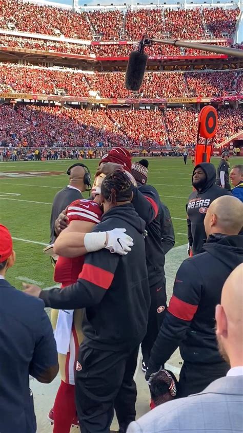 Nick Bosa Sideline Celebration after Big Sack | ¯\_(ツ)_/¯ Doesn't look ...