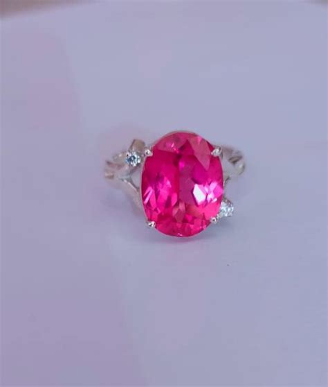 Wedding Gift Pink Sapphire Ring Engagement Ring Unique and Feminine ...