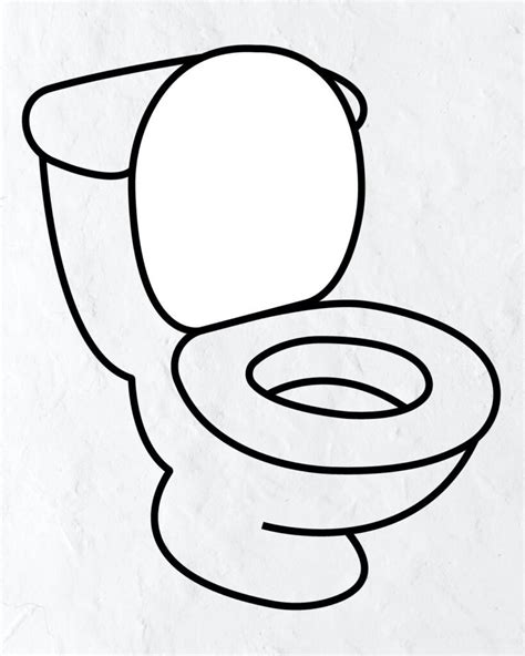 How To Draw Toilet In Simple Steps For Kids