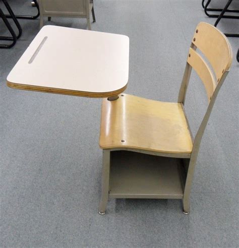 Vintage School Desk with Attached Chair | Office Pro's | Used office furniture, Furniture ...