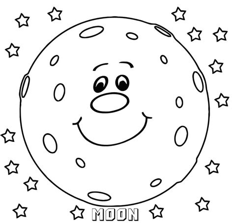 Phases of the Moon Coloring Page - Free Printable Coloring Pages for Kids