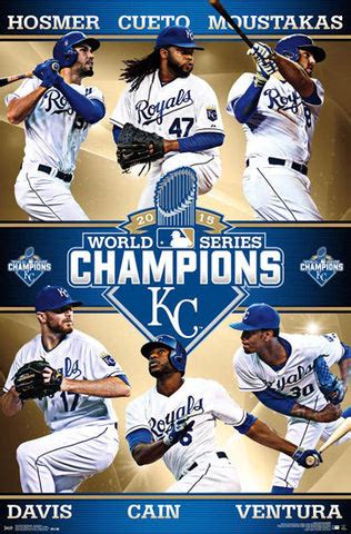 Kansas City Royals 2015 World Series CHAMPIONS 6-Player Commemorative ...