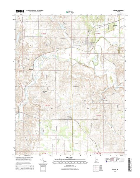 MyTopo Gosport, Indiana USGS Quad Topo Map