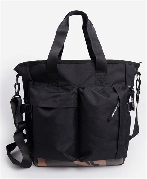 Men’s - Commuter Tote Bag in Black | Superdry