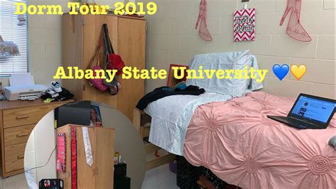 COLLEGE FRESHMAN DORM TOUR 📚 | AlBANY STATE UNIVERSITY 💛💙 - YouTube