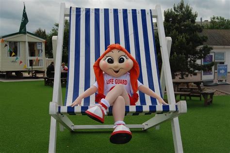 Polly having fun in the giant deckchair! | Mascot, Fun, Summer