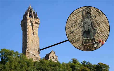 Braveheart in bits: William Wallace statue from national monument in Stirling dismantled and ...