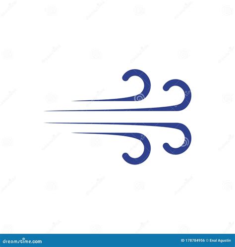 Wind Symbol Logo Design Template Stock Vector - Illustration of logo ...