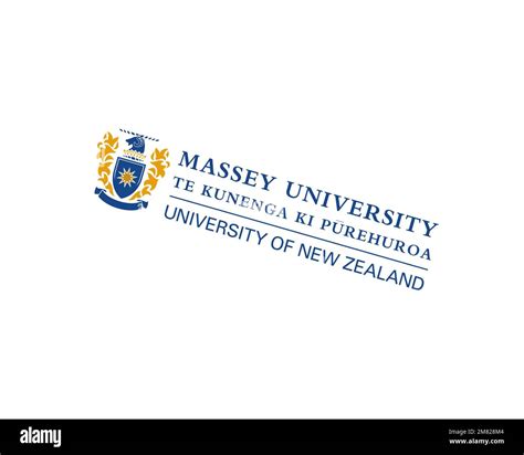 Massey University, Rotated Logo, White Background B Stock Photo - Alamy