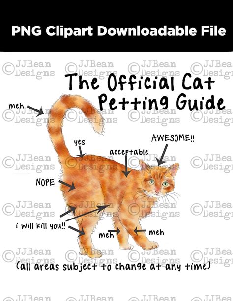 Official Cat Petting Guide - Etsy