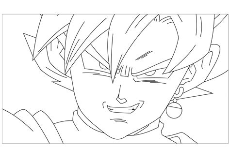 Free Printable Goku Black Coloring Pages
