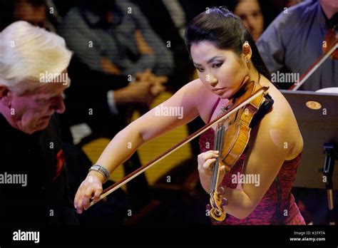 Sarah Chang (right), US classical violinist, performs at Municipal ...