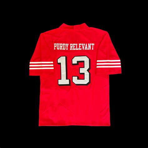 #13 Purdy Relevant Stitched Men’s 49ers jersey – HellaFitted