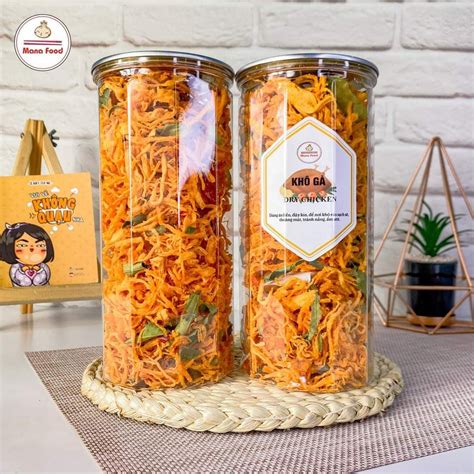 Khô gà lá chanh 300G - Đồ ăn vặt | Shopee Việt Nam